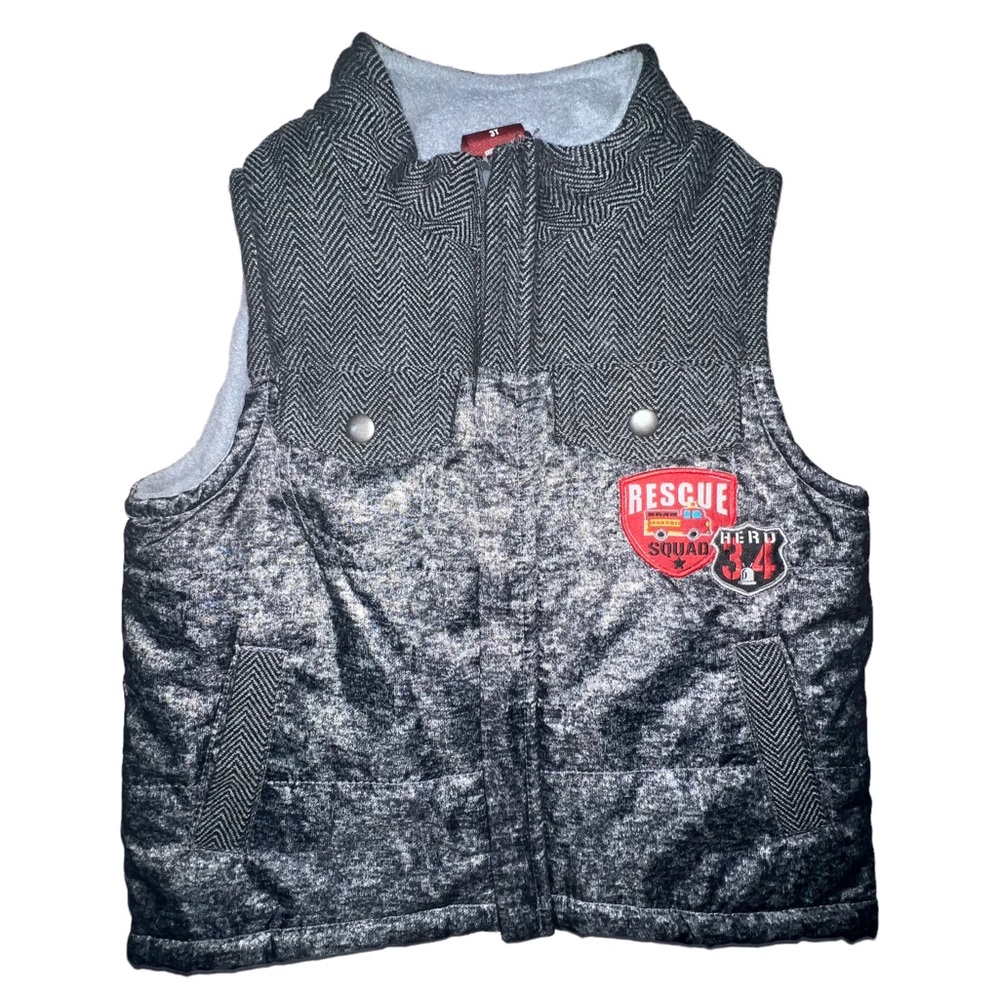 Gray Vest Boys 3T Fire Rescue
